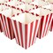 100-Pack of Large Paper Popcorn Favor Boxes, Red & White Candy Holder Containers for Movie Night Favors, Carnival Circus Party Supplies Decorations, (3.7x7.8 In)